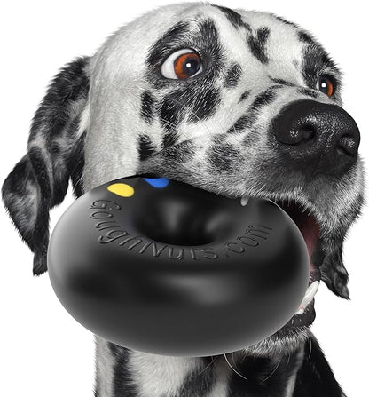 Goughnuts — Dog Toys for Aggressive Chewers | Virtually Indestructible Dog Toys for Breeds Such as Pit Bulls and German Shepherds | Heavy Duty Dog Toy | Rubber | Extra Large