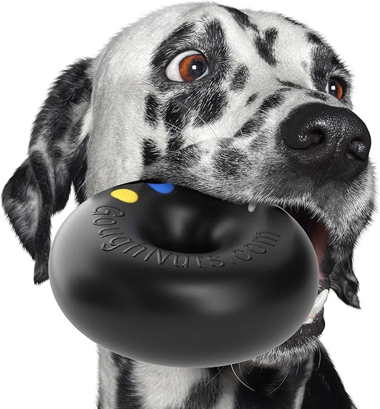 Goughnuts — Dog Toys for Aggressive Chewers | Virtually Indestructible Dog Toys for Breeds Such as Pit Bulls and German Shepherds | Heavy Duty Dog Toy | Rubber | Extra Large
