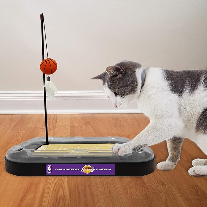 LA Lakers Basketball Cat Scratcher Toy