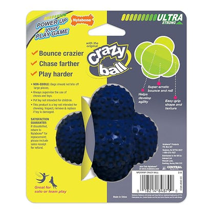 Nylabone Power Play Crazy Ball Interactive Play Toy, Fetch Ball Toy for Dogs, Large (1 Count) - Image 8