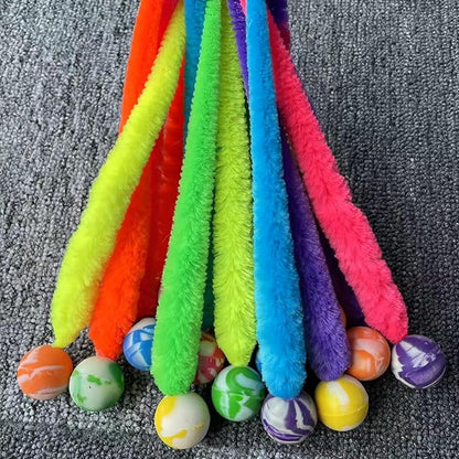 AcceLeah Cat Worm Toy Refills - Assorted Teaser Wand Toys with Bell (14 Pcs)