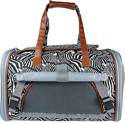 Mr. Peanut’s Gold Series Standard Size Expandable Pet Carrier (Zzzebra)