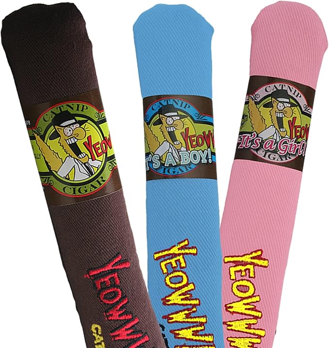 Yeowww! Cigar 3 Pack 100% Organic Catnip Cigar Toys