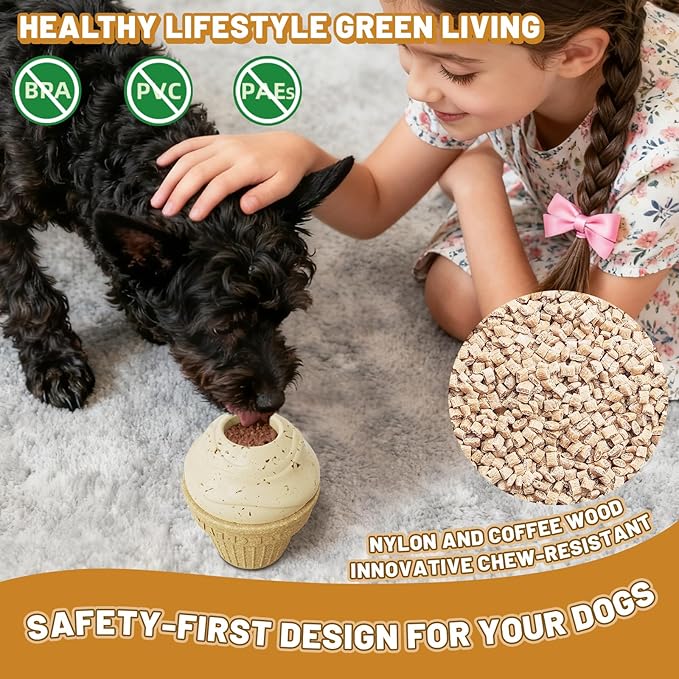 Indestructible Frozen Treat Dispenser Dog Chew Toy, Interactive Enrichment Dog Toy for Small Medium Large Dogs.Dog Puzzle Toy for Indoor Outdoor Play