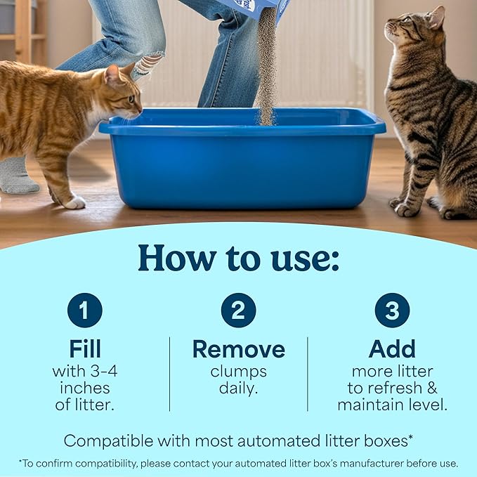 Fresh Step Heavy Duty Odor Block Advanced Multi Cat Clumping Litter with Febreze, 52.5 lb (Package May Vary),(17.5lb Pack x 3)