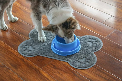 Petlike Pet Feeding Mat for Large Dogs and Cats, Non-Slip and Waterproof Large Dog Bowl Mat for Food and Water, Easy to Clean(Exclude Bowl…