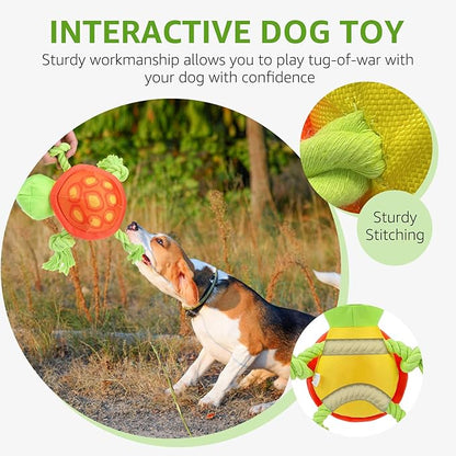 SCENEREAL Dog Toy for Medium Large Dogs- Floating Dog Toys Squeaky Toys for Water Pool Fetch, Halloween Interactive Pet Chew Toy Outdoor Interactive Play, Green Turtle