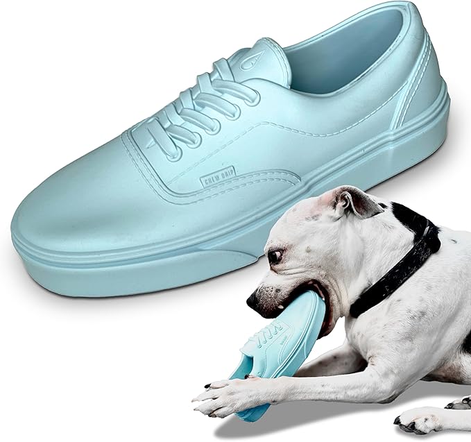 Sneaker Dog Toy for Aggressive Chewers – Heavy-Duty Natural Rubber Shoe Toy for Medium & Large Dogs