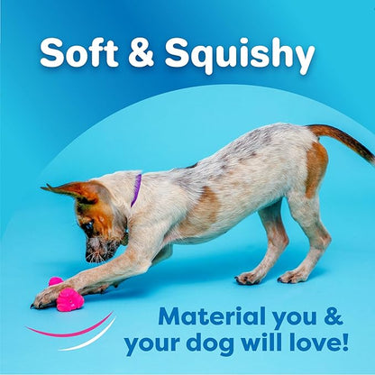 Hartz DuraPlay Bone Squeaky Latex Dog Toy for Small Breeds, 3 Pack
