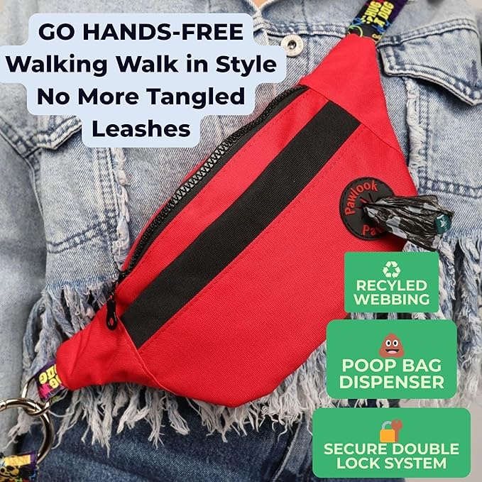 Pawlook Hands-Free Dog Walking Belt Bag