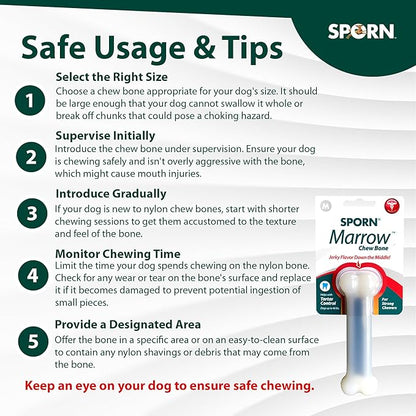 Sporn Dog Dental Toy, Marrow Chew, Medium