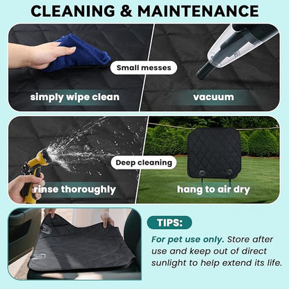 VIVAGLORY Dog Front Seat Cover Seatflex Car Seat Protector for Dog, Car Cover for Pet, Front Single Bucket Captain Chair Protector, Standard, Grey, 2Pack