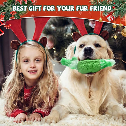 WinTour Tough Dog Toys for Large Dogs, Indestructible Dog Toy for Aggressive Chewers with Squeaky, Durable Chew Toys to Keep Them Busy for Medium and Large Breeds, Interactive Heavy Duty Bones