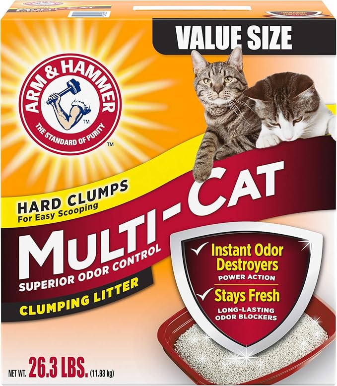 Arm & Hammer MultiCat Clumping Litter, Scented 26.3lb