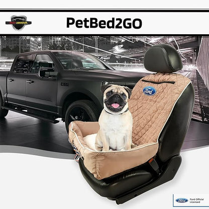 Seat Armour - PetBed2GO for Ford in TAN - Bed Cushion & Car Seat Cover - 26x20x6, 3.5 lbs