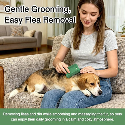 6-Piece Double-Sided Dog Cat Grooming Comb Set for Short Hair, Flea Removal and Daily Coat Care