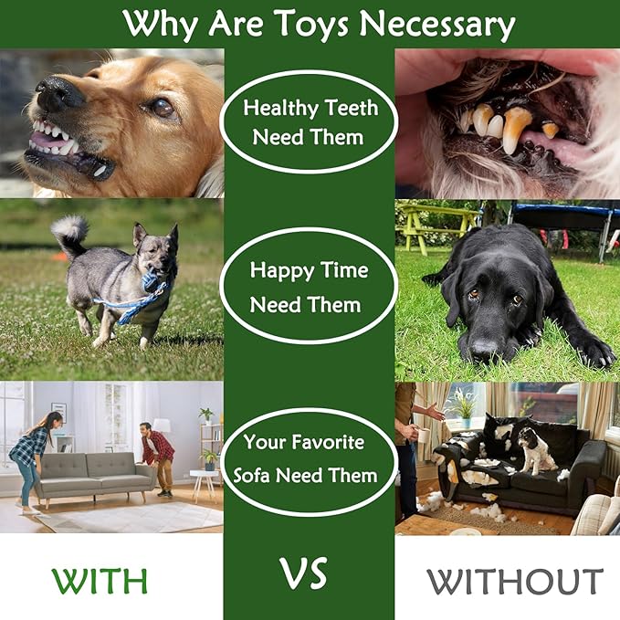 16 Pcs Small Dog Rope Toys, Puppy Tug of War Toy Set for Small Breeds 0-15 Lbs, Cotton Dog Tug Toys for Boredom, Teething & Interaction