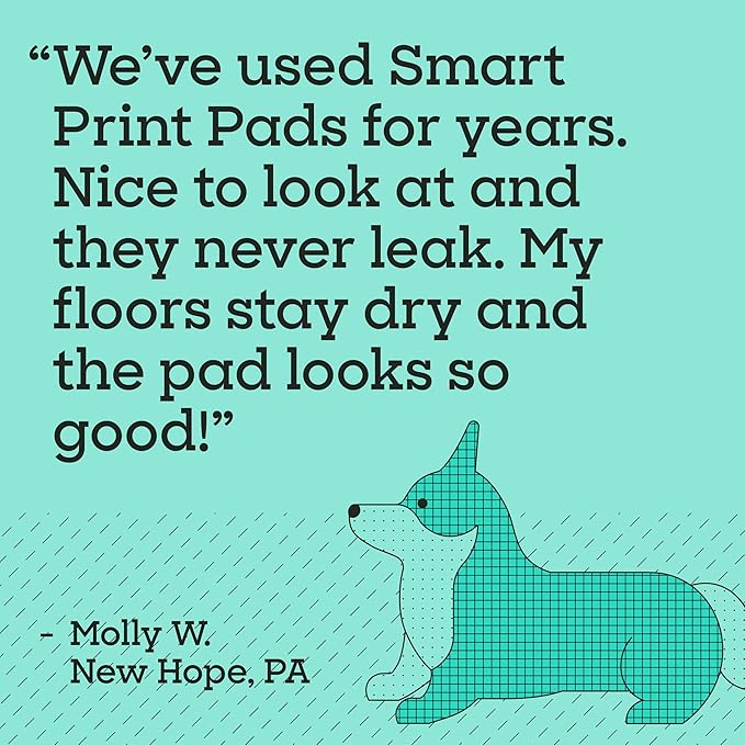 Pet Life Unlimited Smart Prints XL Puppy Pads for Dogs, Potty Training Pee Pads, 26 Count, 26" x 30", Leak-Proof, Super Absorbent, Quick-Dry, Patterned Pads with Odor Control, Made in USA
