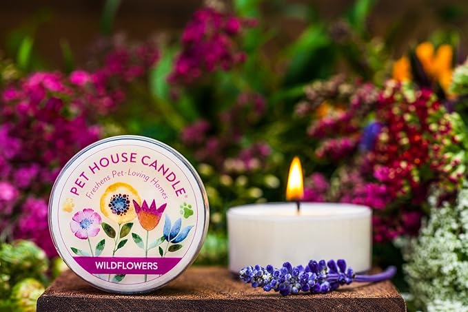 One Fur All Mini Scented Candles for Pet Odor Made with Natural Soy Wax, Plant Based, Pet Friendly Candles, Summer Mix Variety Pack of 3