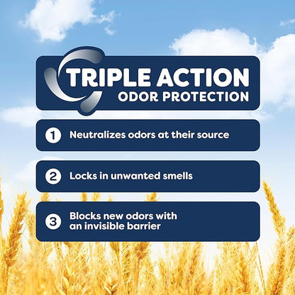 sWheat Scoop Triple Action Natural Wheat Cat Litter Odor Guard Technology, 3X Stronger Clumping, Super Absorbtion, 99.5% Dust Free Performance, 14 Pounds