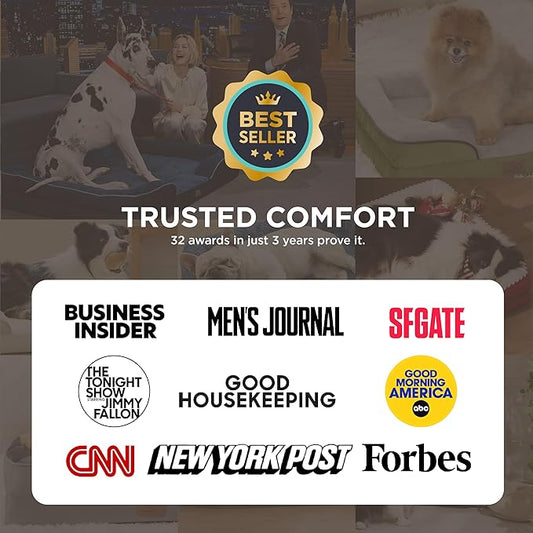 Bedsure Jumbo Orthopedic Dog Bed for Extra Large Dogs - Washable XLarge Dog Cat Bed Waterproof, Comfort Dogs Couch Sofa with Washable Removable Cover, Pet Bed with Nonskid Bottom, Black, 45"
