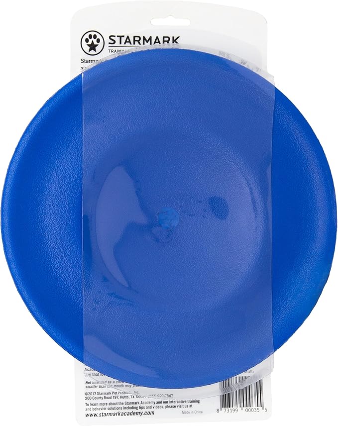 Starmark Easy Glide DuraFoam Flying Disc Dog Toy, Color Varies 9"