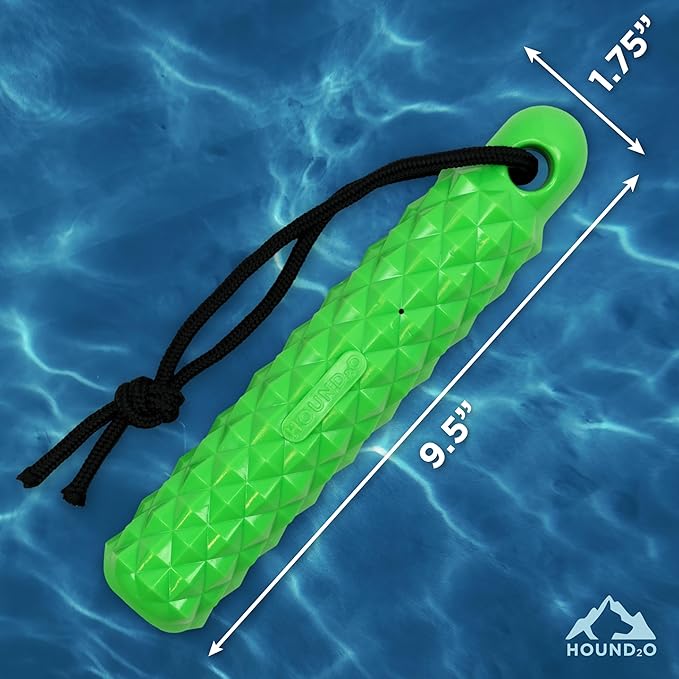 Dog Toys | Rope Bumper Floating Toy for Dogs | Green Outdoor Toy - Easy to Clean and Made from Non Toxic Materials