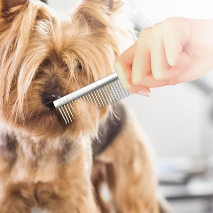 5" Face and Feet Comb - Finishing and Fluffing Comb - Perfect for Detail Work on Delicate Faces and Feet - Features Anti-Scratch Teeth