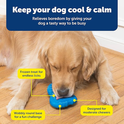 PetSafe Freezable Treat Holding Chilly Penguin - Durable, Vanilla-Scented, Rubber, Freezable Interactive Pet Puzzle for Boredom or Separation Anxiety - for Medium & Large Dogs