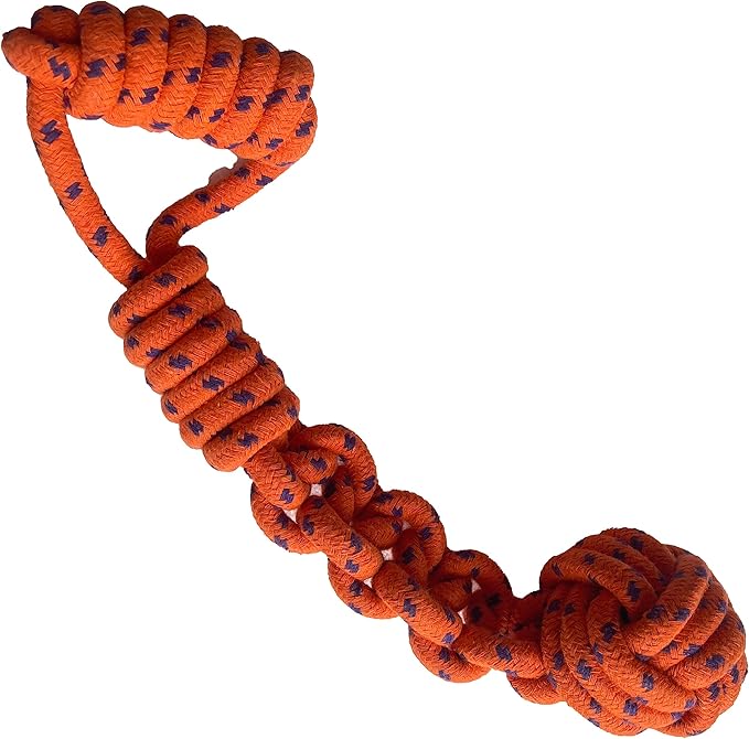 Jalousie Dog Flirt Pole Set Squeaky Toys Plush Toys Dog Teaser Wand and Refills - Upgraded Rope (Three Replacement Ropes Assorted Color, Three Replacement Ropes Assorted Color)