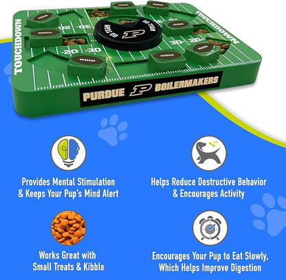 Pets First NCAA Purdue Large Puzzle Toy - Interactive Dog Treat Toy, New Size, Slow Feeding