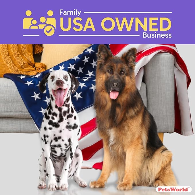 PetsWorld Enormous Dog Pee Pads 37"x54" 25 Count – XXXL Pet Pee Pads for Giant Dogs & Pets, Heavy Duty Leak-Proof Dog Training Pads, Super Absorbent Quick-Dry Potty Pads with Adhesive Tabs