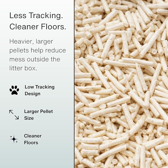 RAWRY Tofu Cat Litter | Clumping, Dust-Free, Unscented, Natural Compostable & Flushable Kitty Litter for Odor Control | 3 Month Supply: 23.1lb