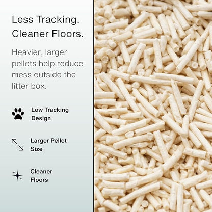RAWRY Tofu Cat Litter | Clumping, Dust-Free, Unscented, Natural Compostable & Flushable Kitty Litter for Odor Control | 3 Month Supply: 23.1lb