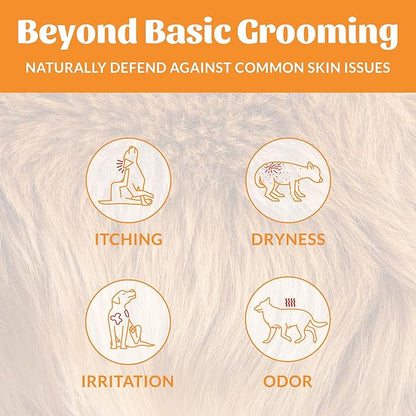 Skout's Honor Probiotic Pet Deodorizer Spray- Hydrating Daily-Use with Avocado Oil & Omega-3s, Microbiome Friendly Certiified, Paraben & Sulfate-Free, 97% Natural, 8oz, Honeysuckle