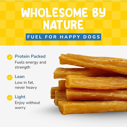 CHARLEY & ME Beef Tendons for Dogs, 100% Natural Beef Puppy Treats, Long-Lasting Dog Chew Toy for Aggressive Chewers - Nutritious Joint Support for Dogs - 6 Inches (Pack of 10)