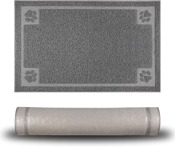 Pet Feeding Mat for Small Dogs and Cats 24" x 16" Flexible and Waterproof Dog Bowl Mat for Food and Water, Easy to Clean Dog Food Mat with Non Slip Backing