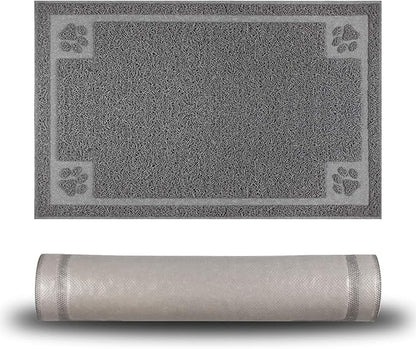 Pet Feeding Mat for Small Dogs and Cats 24" x 16" Flexible and Waterproof Dog Bowl Mat for Food and Water, Easy to Clean Dog Food Mat with Non Slip Backing