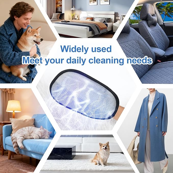 Pet Hair Removal Glove for Dogs & Cats, Enhanced Reusable 5-Finger Electrostatic Glove, Strong-Adhesion Remover for Clothing, Couch, Carpet, Car Seat & Rug(Upgraded Full-Coverage)