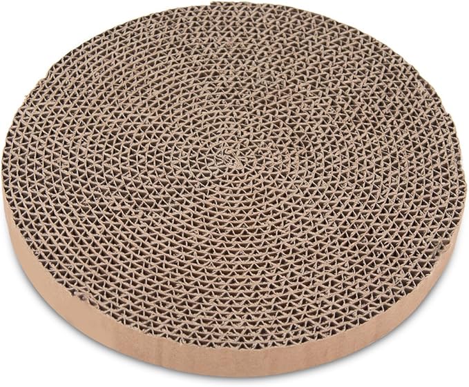 Best Pet Supplies Catify Cat Scratcher, Fun Interactive Scratchers, Posts, Poles, Claw Safe, Furniture Saver Indoor Play Support Natural Cat Behaviors Heavy Duty - 5 Pack Round, 10 x 10"