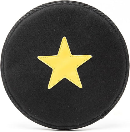 TSPRO Tactical Dog Flying Discs, Anti-Rip Nylon for Aggressive Chewers & Medium to Large Dogs, Water Floating Flyer, Lightweight for Indoor/Outdoor Play, Training, Parks & Yards (9.5", Black)