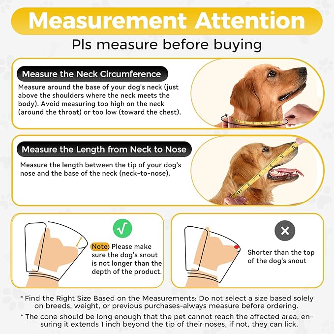 Upgraded Dog Cone Collar for Dogs After Surgery, Soft Transparent Pet Recovery Collar for Large Medium Small Dogs, Depth Adjustable Dog Cone Collar, Elizabethan Collar (XXL, Black)