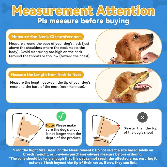 Upgraded Dog Cone Collar for Large Medium Dogs, Soft Dog Cone with Double-Layer Design, Adjustable Pet Recovery Collar for Dogs After Surgery, Elizabethan Collar (M, Blue)