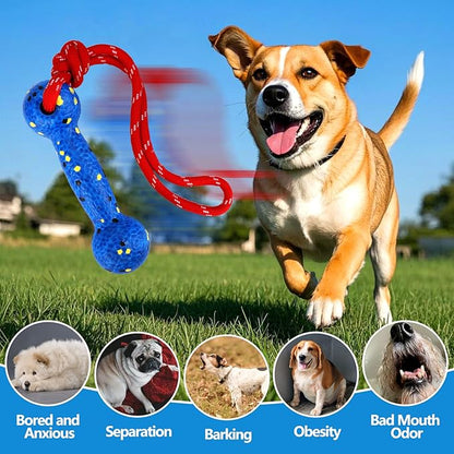 Mity rain Floating Dog Toys –E-TPU Water Pool Fetching Toy with Rope for Small Medium Large Pet, Bumper Shape Indestructible Interactive Dog Chew Toys for Summer Outdoor Training Fun (Blue)