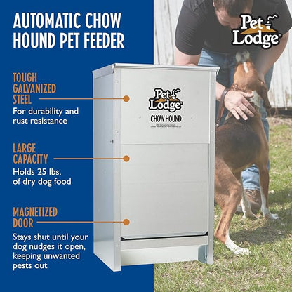 Chow Hound Dog Feeder, Automatic, 25-Lb. (C)