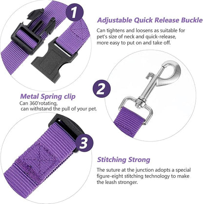 2 Pack Grooming Loops for Dogs Groomers Adjustable Nylon Groomers Helper for Dog Cat Pet Fixed Safety Rope Bathing Tether Straps Restraint