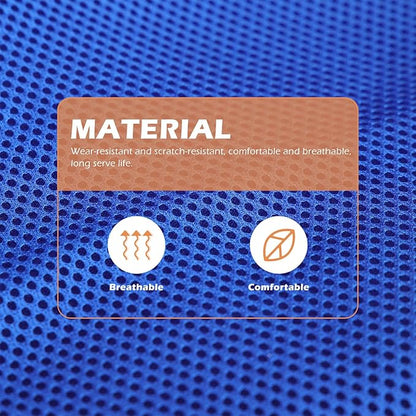Cat Cage Hammock Bed Breathable Mesh Hanging Small Pet Bed Comfortable Kitten Nest Summer Washable Blue M for Indoor Cats