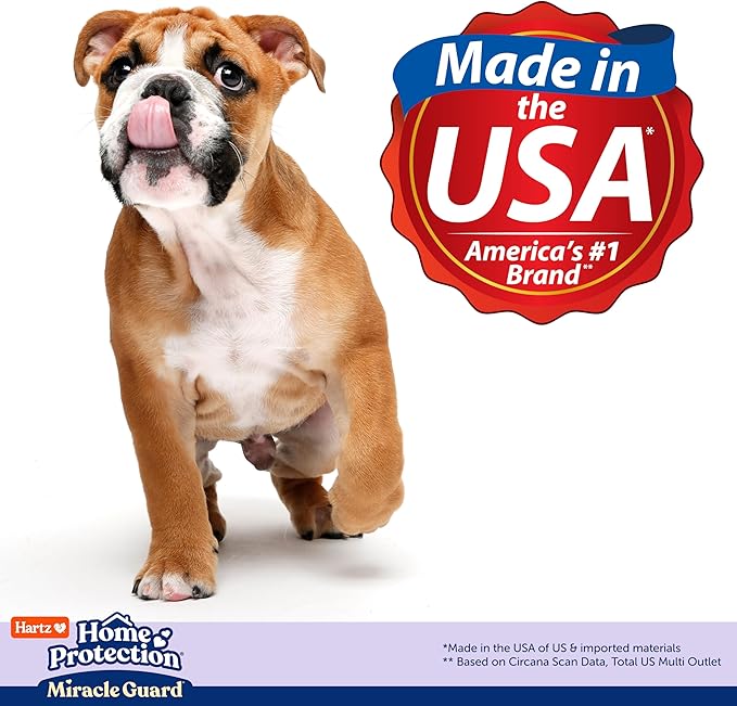 Hartz Miracle Guard Dog and Puppy Dog Pads Max Absorbency 24 Hour Use Odor Eliminating Lavender Scented No Leaks, Regular Size 50 Count