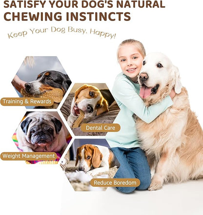 Durable Dog Chew Toy for Aggressive Chewers, Tough Dental Toy for Teeth Cleaning, Boredom & Anxiety Relief, Long-Lasting Toy for All Dog Sizes & Teething Puppies, Keep Them Busy