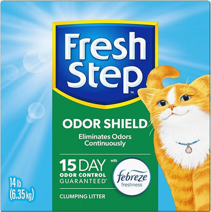 Fresh Step Odor Shield Clumping Litter With Febreze Freshness, 14 lb. Box